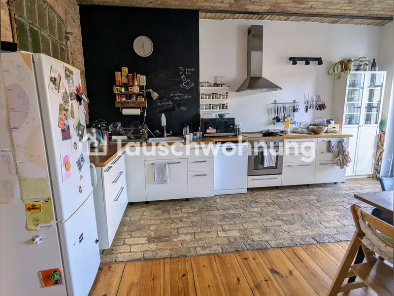 Tauschwohnung: Stilvoll sanierter Altbau mit Industrieflair, Balkon und off — photo 1